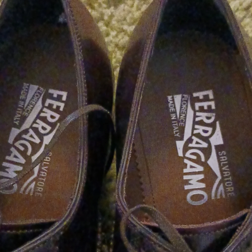 Men’s Burgundy Leather Dress Shoes by Ferragamo
